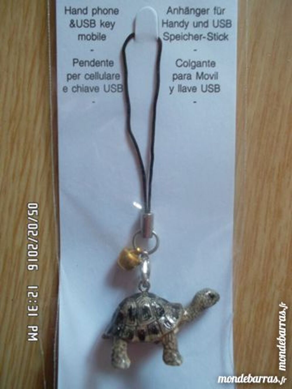 PENDENTIF TORTUE TEL OU USB*3E*KIKI60230 Bijoux et montres