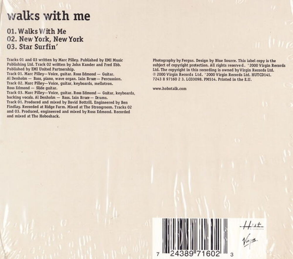 Maxi CD Hobotalk - Walks with me NEUF blister
CD et vinyles