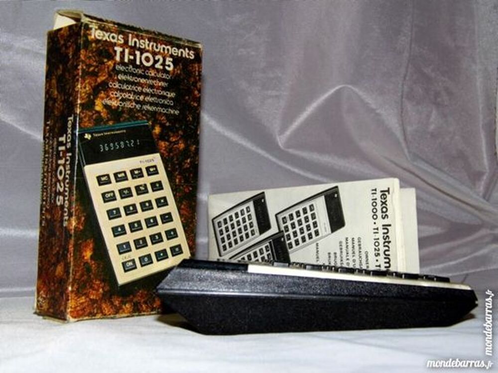 Calculatrice TEXAS INSTRUMENT TI-1025 vintage 1977 Consoles et jeux vidéos