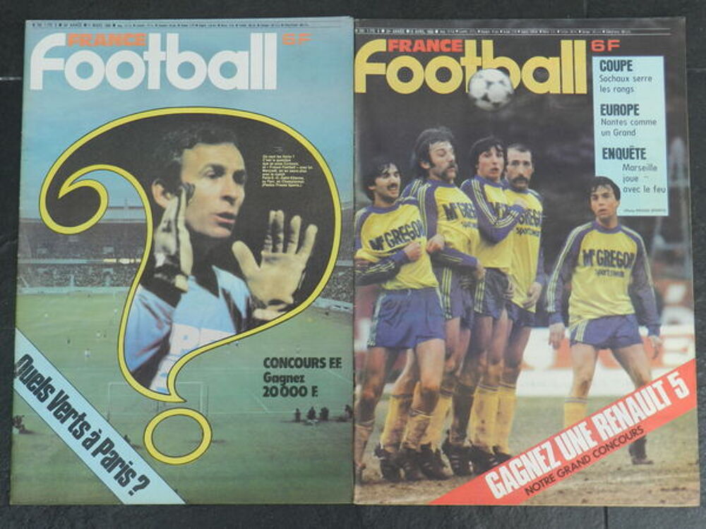 Collection France Football ann&eacute;e 1980 Livres et BD