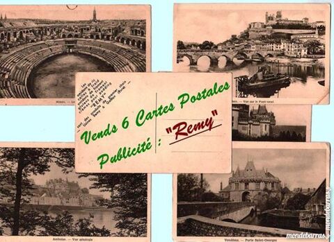 PUBLICITE REMY - cartes postales 10 Laon (02)