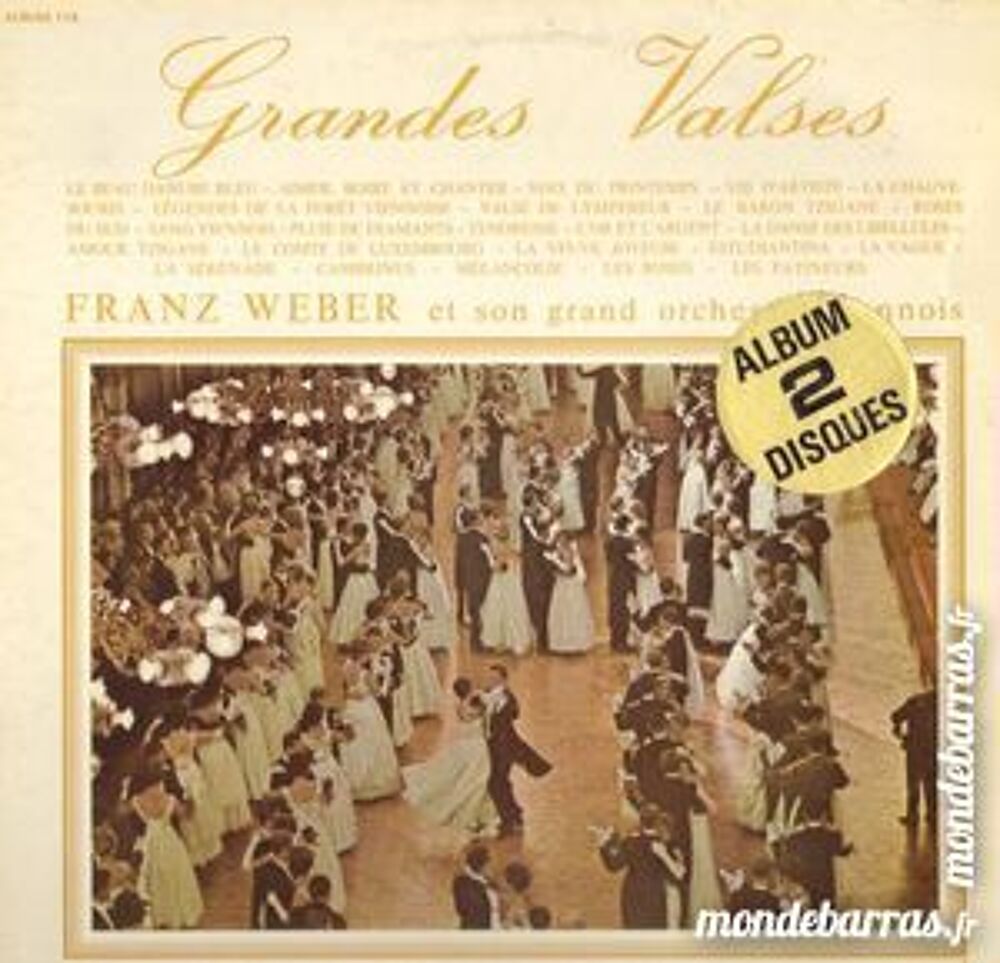 Double Vinyl Grandes Valses CD et vinyles