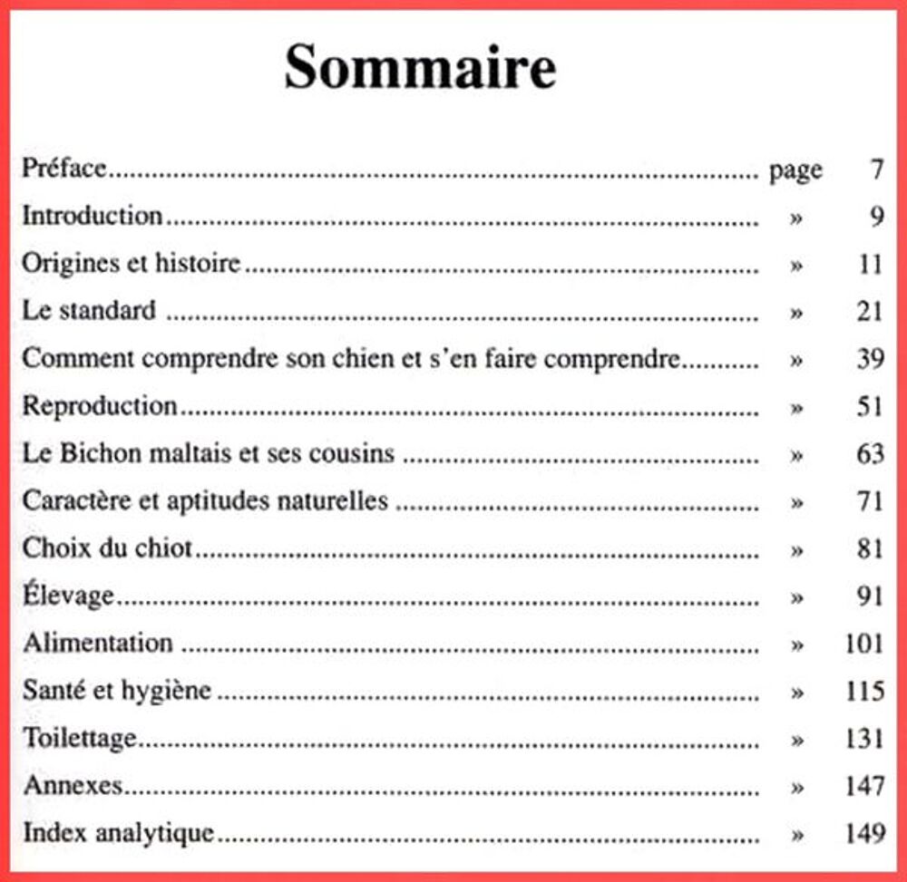 LE BICHON MALTAIS - CHIEN / prixportcompris Livres et BD