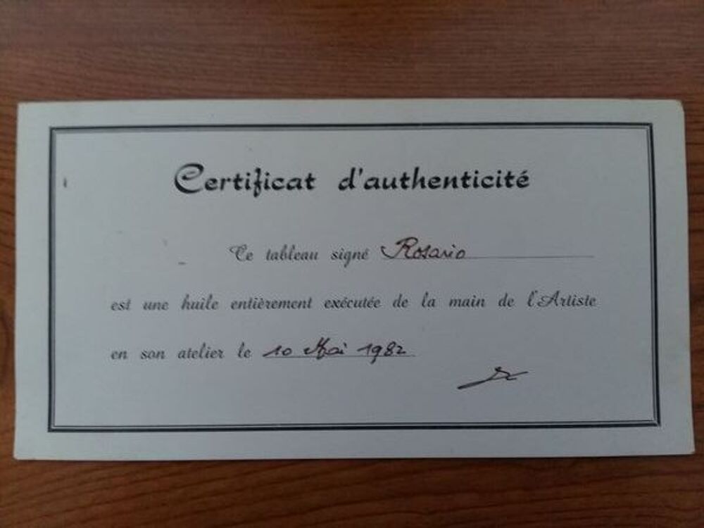Tableau de peintre. Décoration