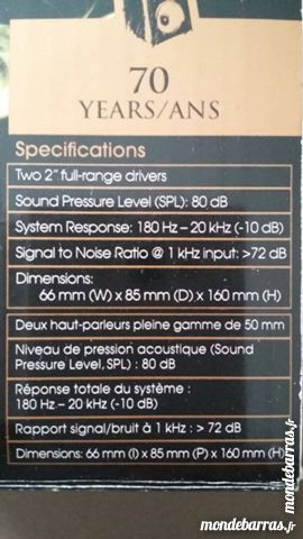 Enceintes pour tous ordinateurs et netbooks Audio et hifi
