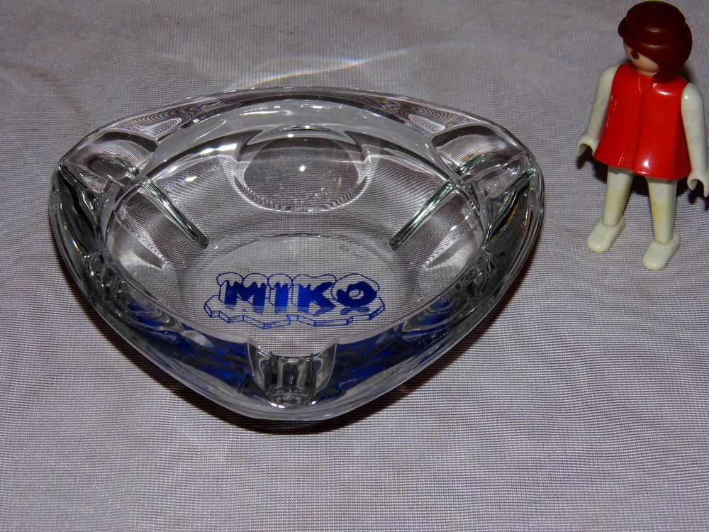 Cendrier vintage glace MIKO publicit&eacute; ancienne 