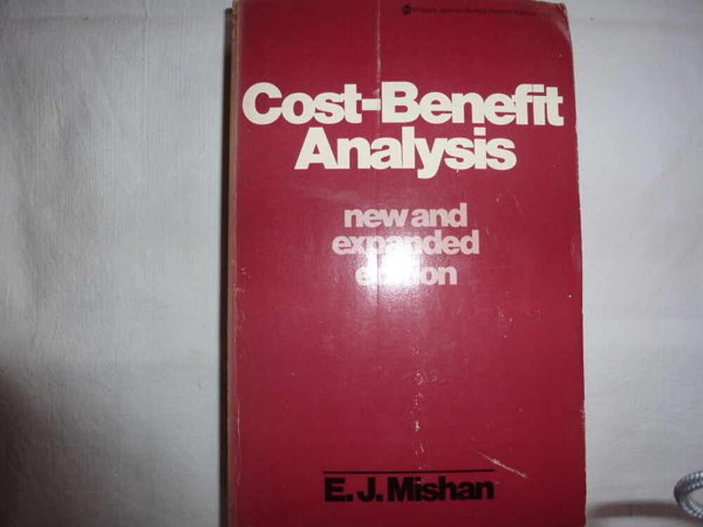 Cost Benefit Analysis
Livres et BD