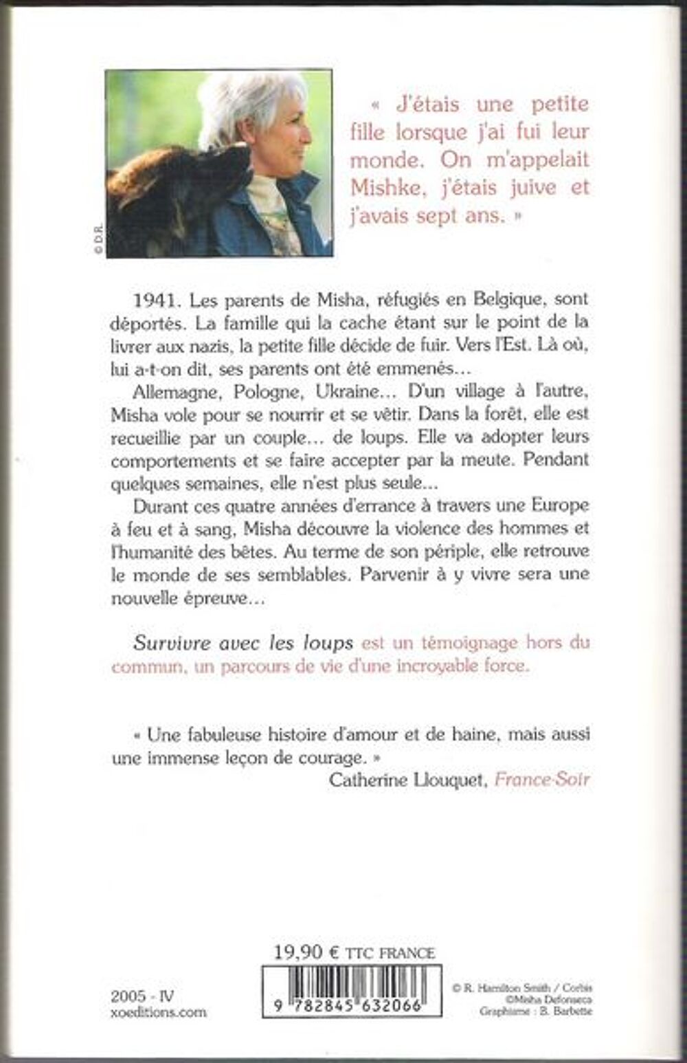 Survivre avec les loups (Misha Dafonseca) Livres et BD