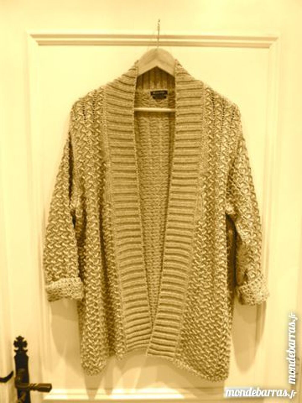 GILET LONG NEUF MASSIMO DUTTI DORE Vêtements