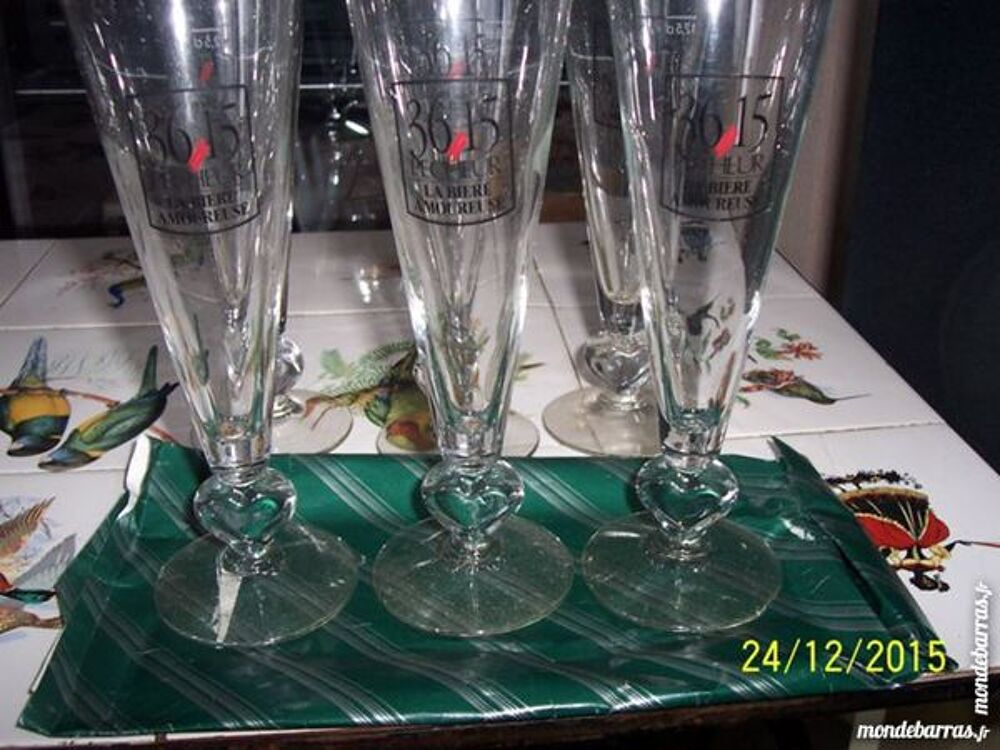 verres avec un coeur Cuisine