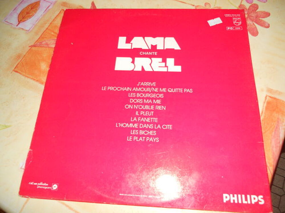 PROPOSE 33 TOURS VINYL SERGE LAMA CD et vinyles