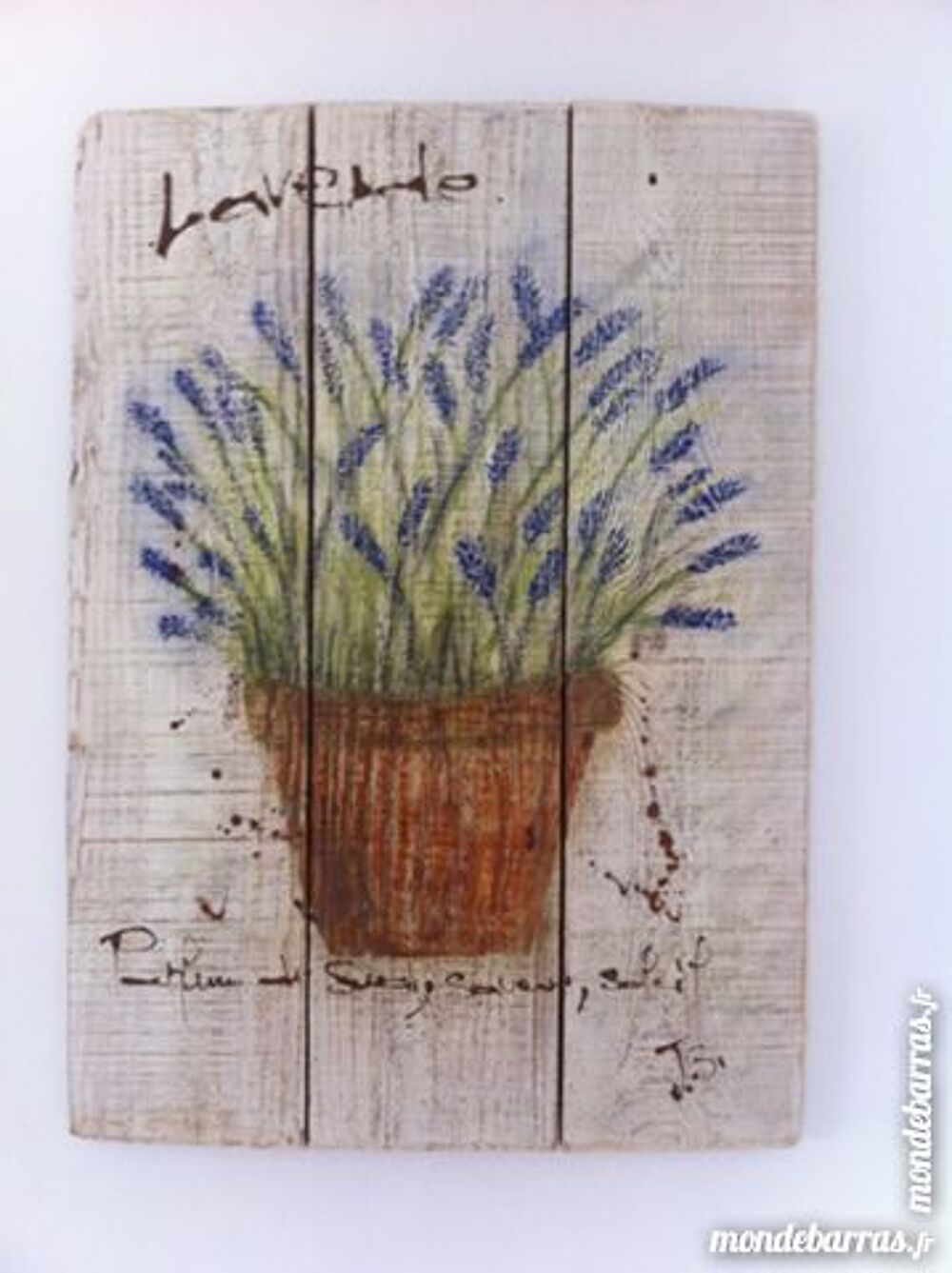 Peinture sur bois sur commande Décoration