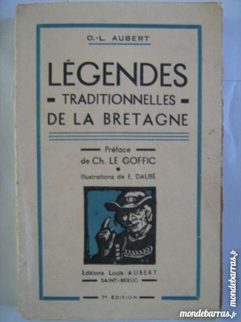 LEGENDES TRADITIONNELLES DE LA BRETAGNE 1949 6 Brest (29)