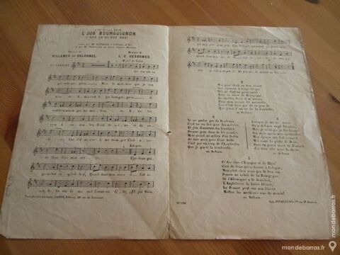 Partition musicale : L'Jus Bourguignon 1886 15 Villeurbanne (69)