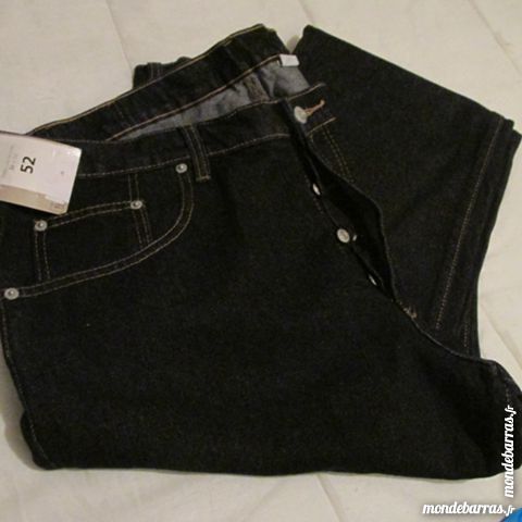 JEAN NOIR NEUF  100% COTON  T. 52 « REMING» 22 Saint-Genis-Laval (69)