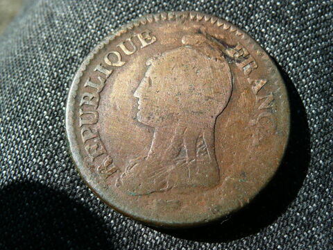 Pièce de monnaie Duprè Un Décime L'An 5 A 85 Bordeaux (33)