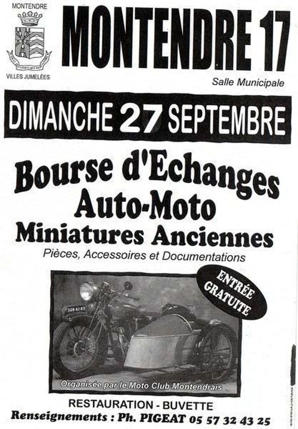 Bourse d'&eacute;change auto moto , miniatures 