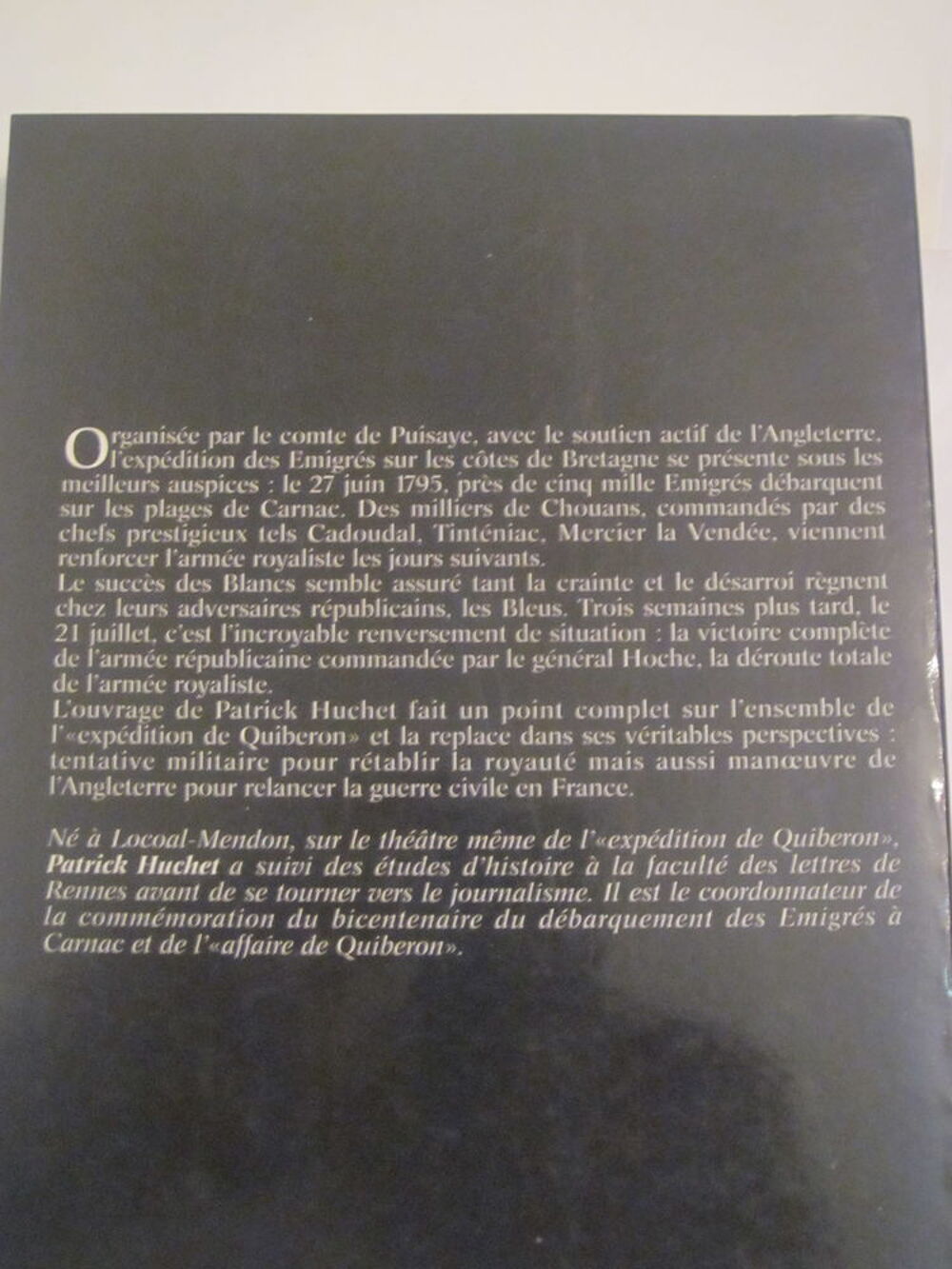 1795 QUIBERON OU LE DESTIN DE LA FRANCE Livres et BD