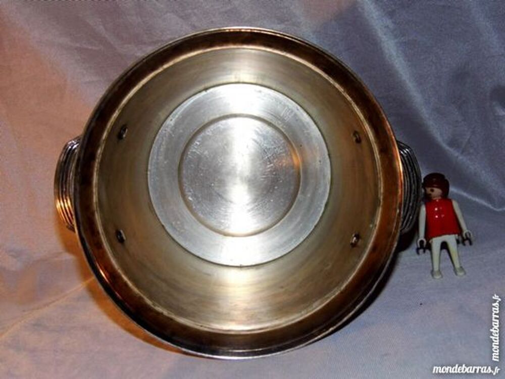 Seau &agrave; champagne m&eacute;tal argent&eacute; vintage antiquit&eacute; Electroménager