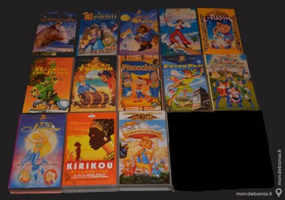 13 VHS DESSINS ANIMES - COMME NEUF. DVD et blu-ray