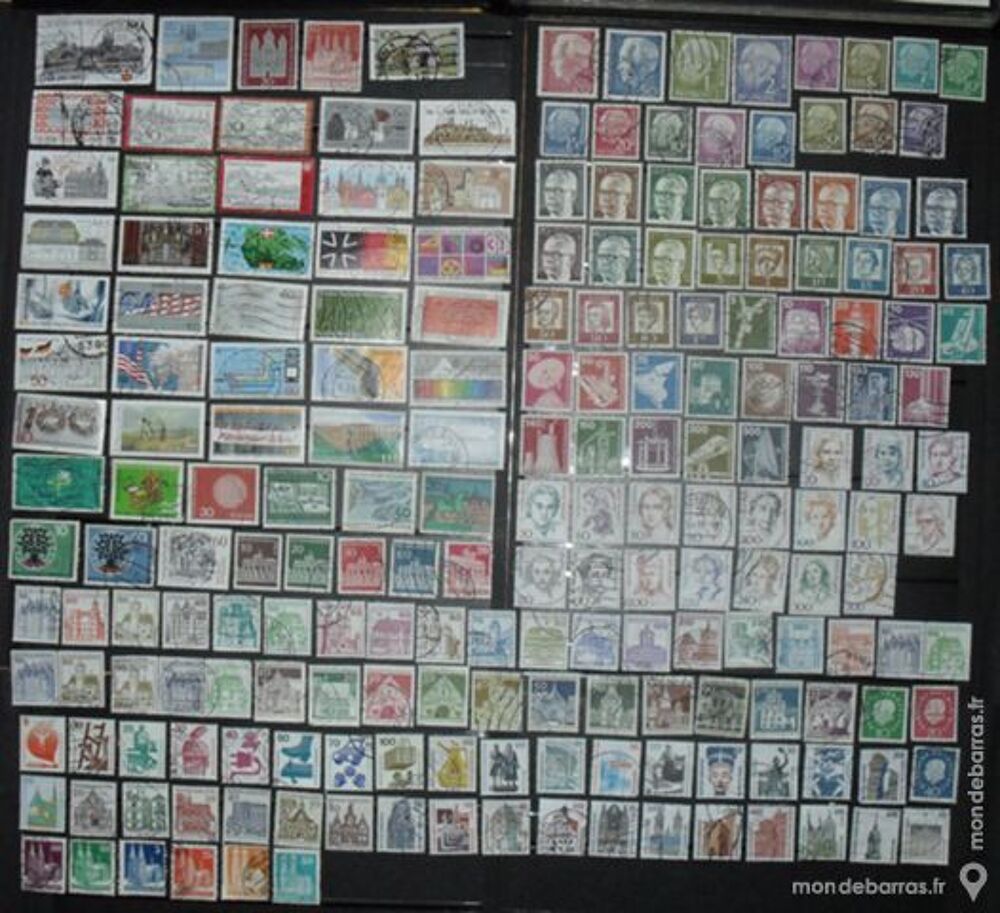 295 timbres oblit&eacute;r&eacute;s d'ALLEMAGNE 