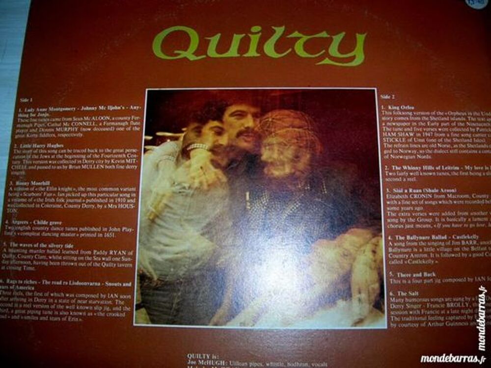 33 TOURS QUILTY Music of Ireland - FOLK CD et vinyles