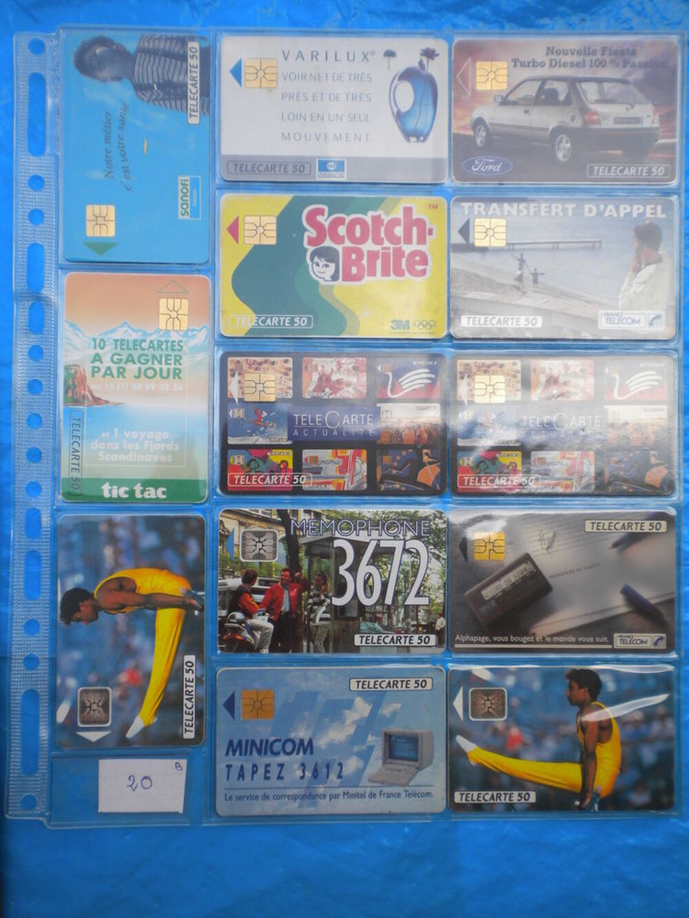 COLLECTION de 238 TELECARTES DE FRANCE 
