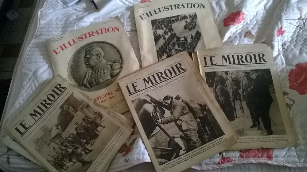 Journaux originaux LE MIROIR et L'ILLUSTRATION 