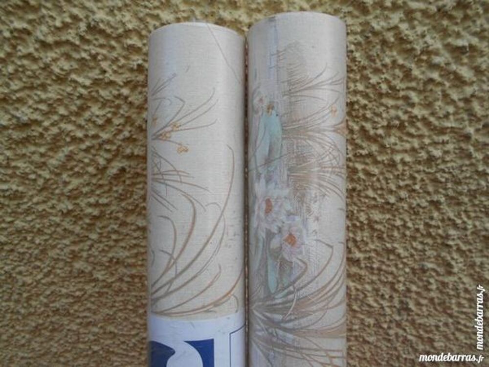 2 ROULEAUX PAPIER PEINT &laquo; Champenoise &raquo; Décoration