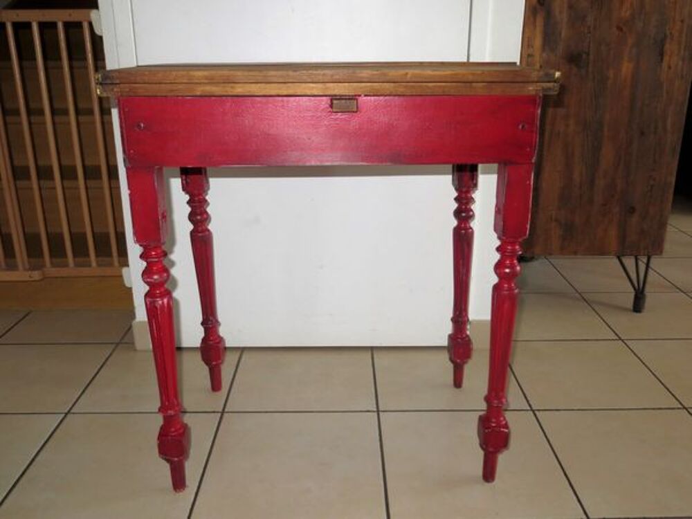 petite Table en bois ou console unique aspect vieillie Meubles