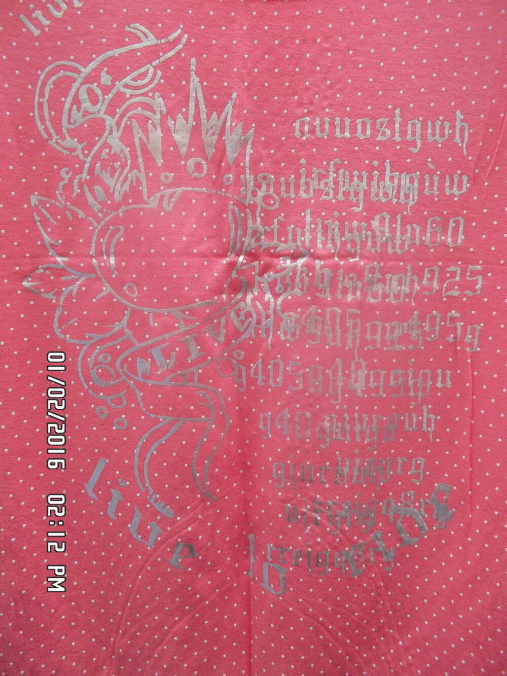 DEBARDEUR ROSE A POIX T.2*JUSTE 2E*KIKI60230 Vêtements