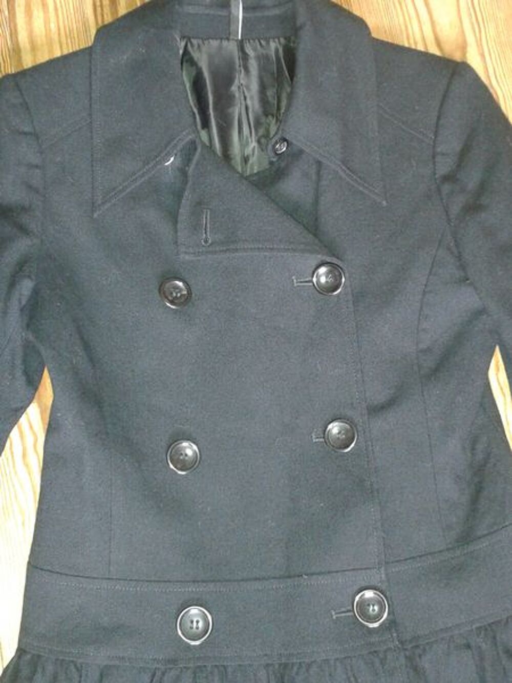 Joli manteau noir hiver NAF NAF T36 Vêtements