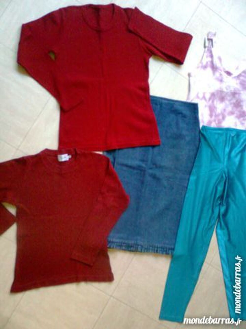 36 - jupe jean, 2 hauts, collant - zoe Vêtements