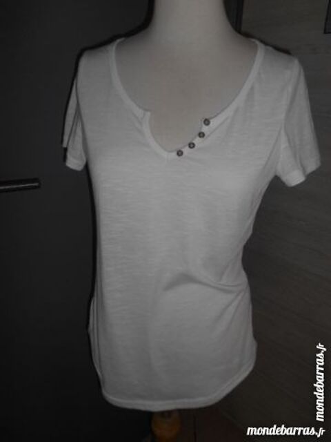 Tee shirt  blanc imprim� AMERICAIN  DOS  T  M/L 15 Violaines (62)