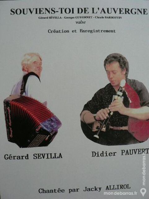 Accordon: SOUVIENS TOI DE L ' AUVERGNE 1 Clermont-Ferrand (63)