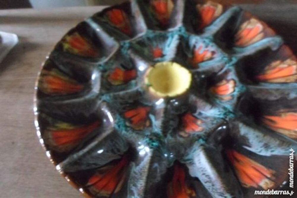 plateau a huitres en faience VALLAURIS Cuisine