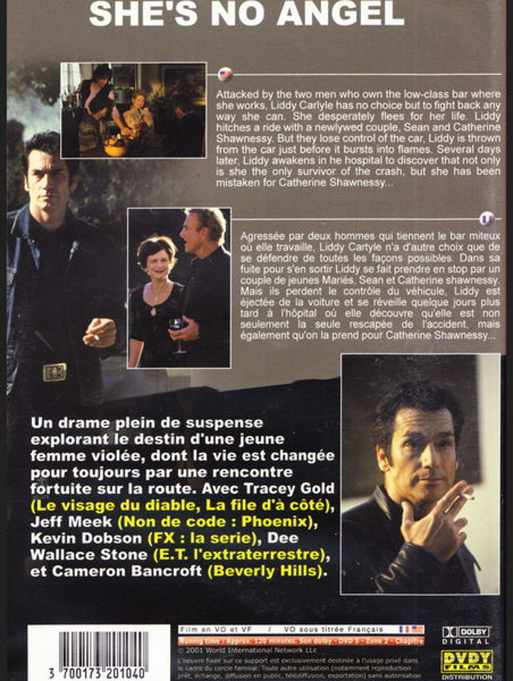 DVD She's no angel
DVD et blu-ray