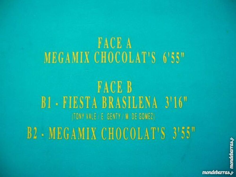 MAXI 45 TOURS CHOCOLAT'S Megamix CD et vinyles