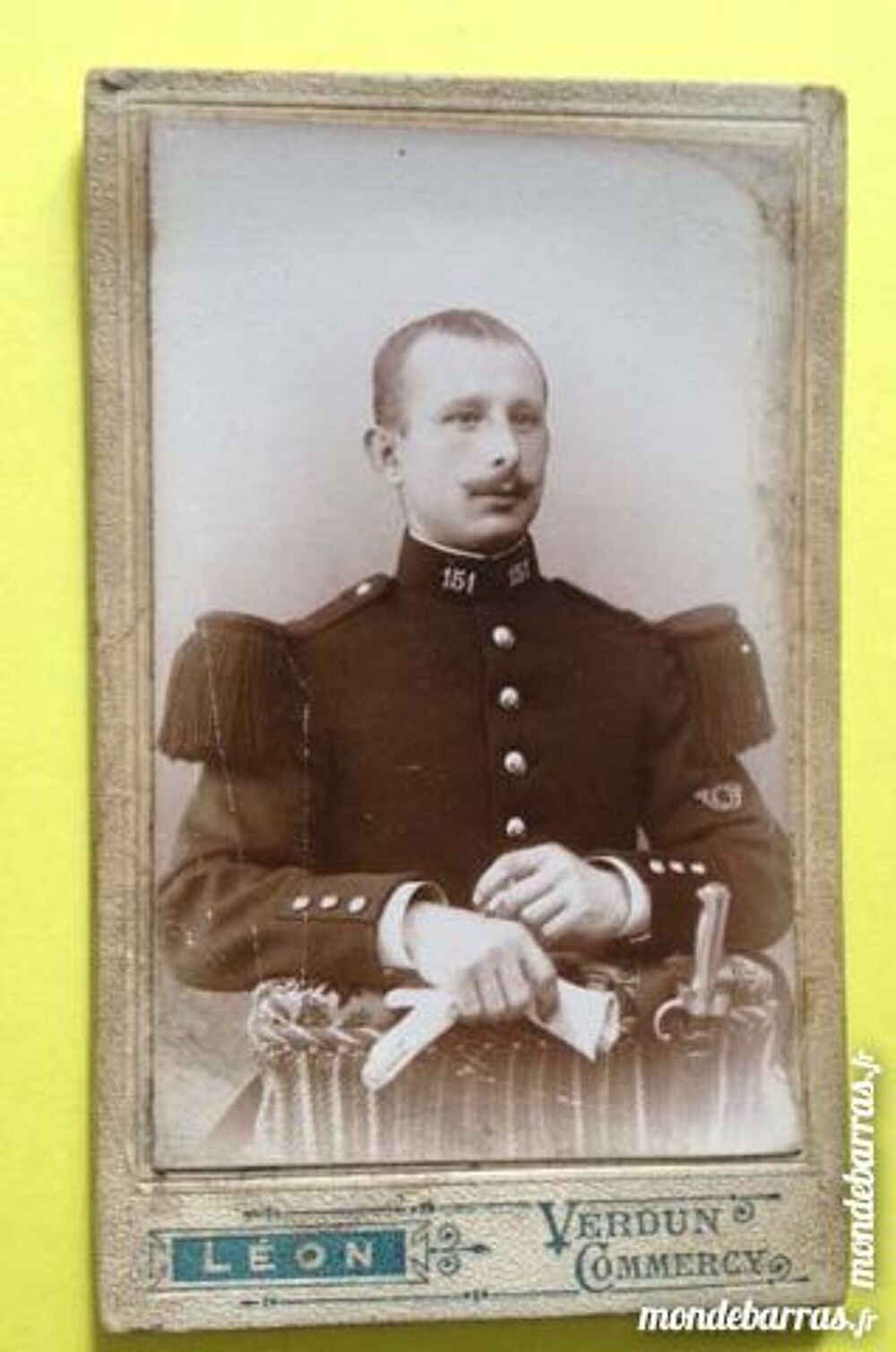 CDV Photo militaire - L&eacute;on - Verdun/Commercy 