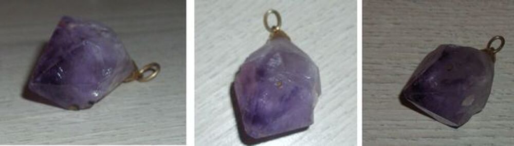 Joli pendentif point "Am&eacute;thyste" Bijoux et montres