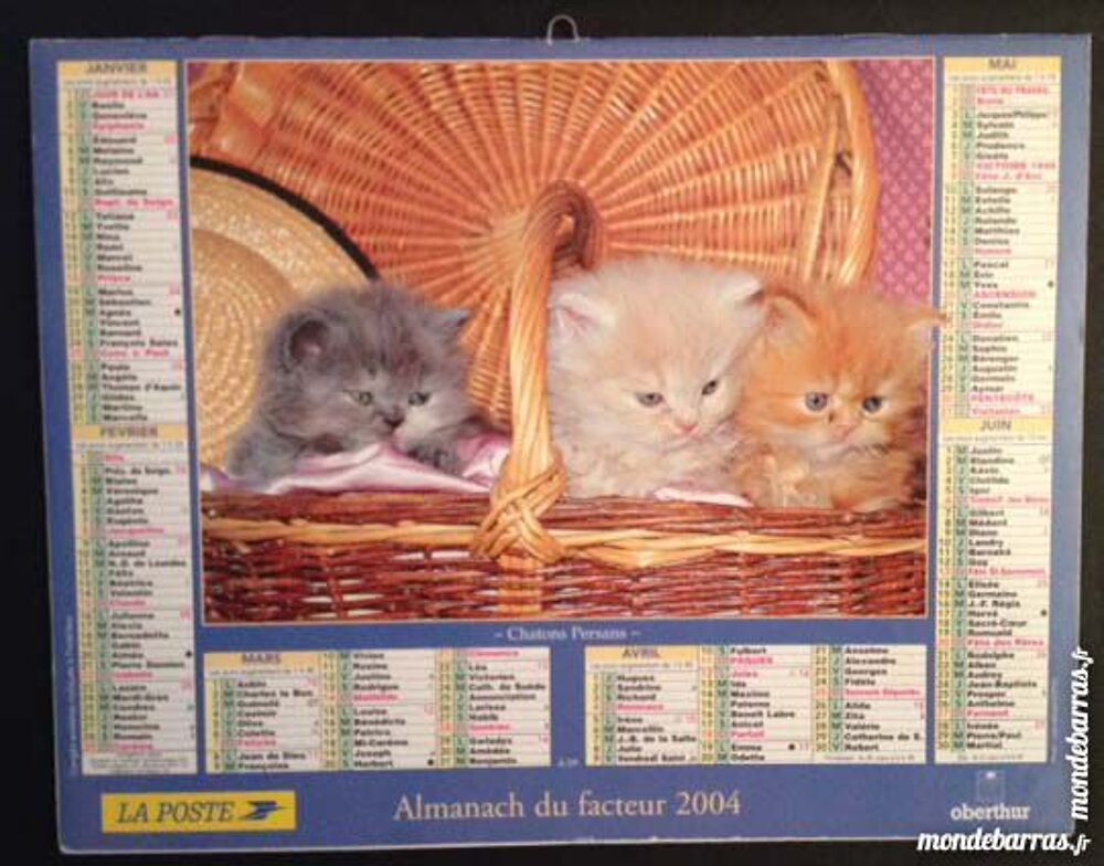 Calendrier Almanach 2004 - original 