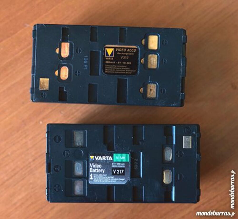 batteries Varta V217 pour camescopes Hi-8 et S-VHS Photos/Video/TV