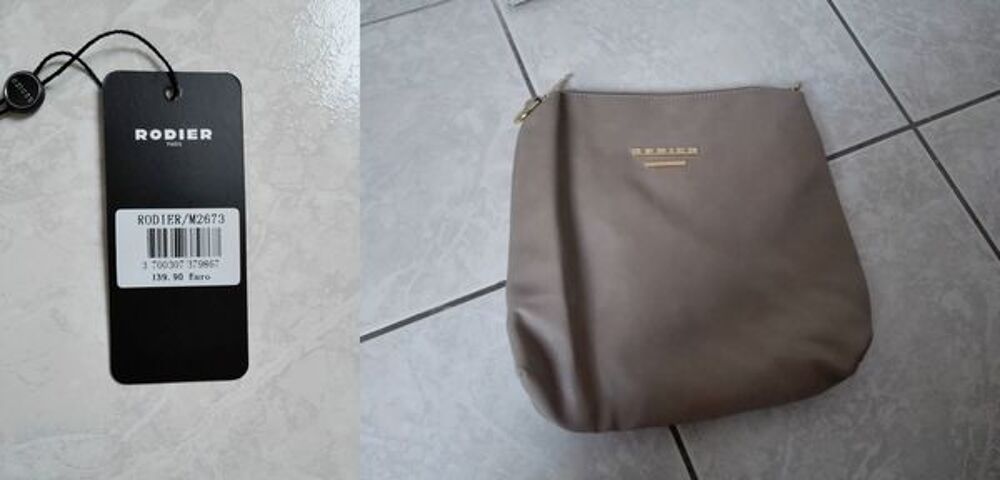 Sac cabas RODIER &eacute;cru NEUF, sac &agrave; main femme Maroquinerie