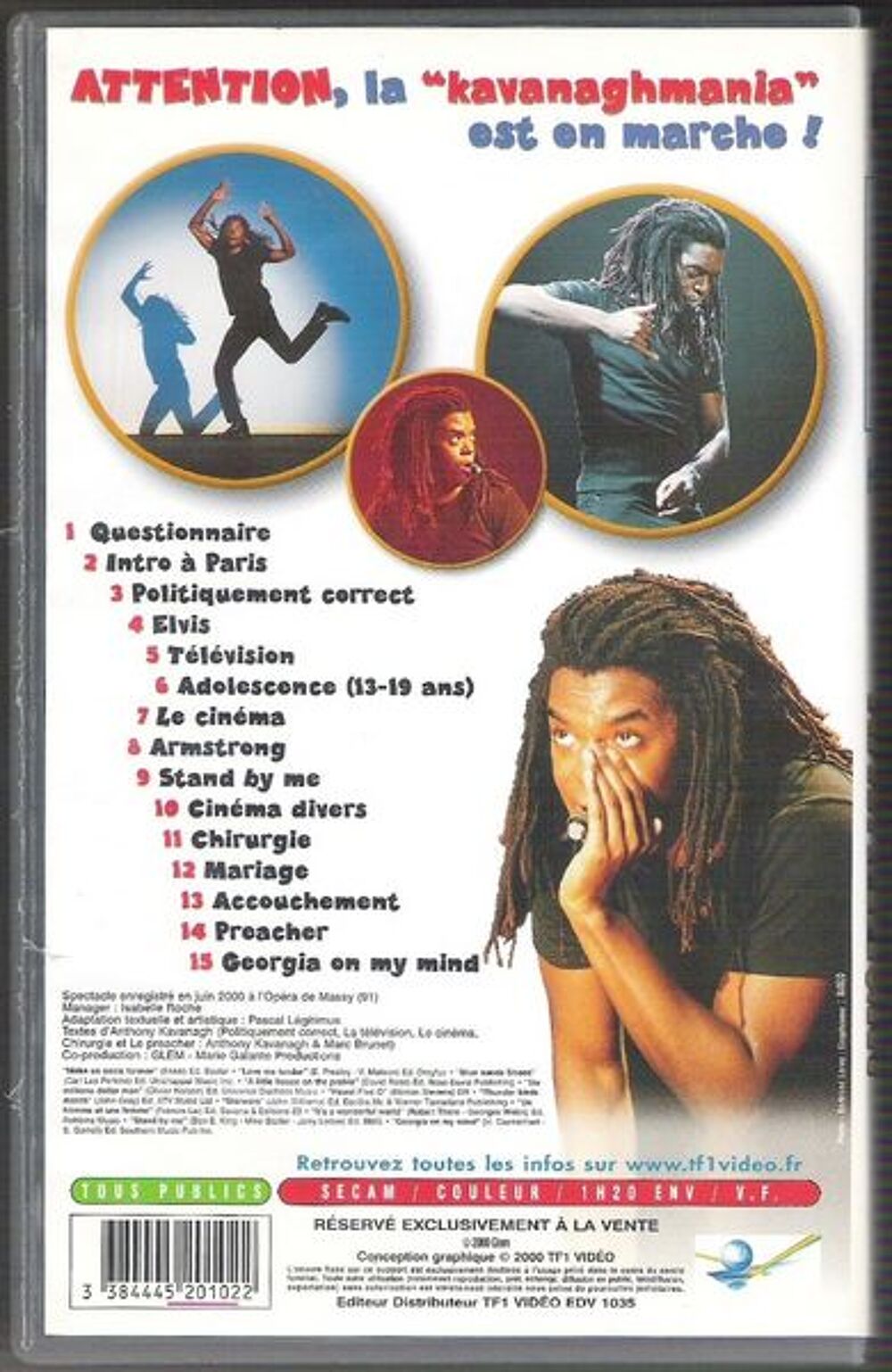 Cassette vhs humour Kavanagh DVD et blu-ray