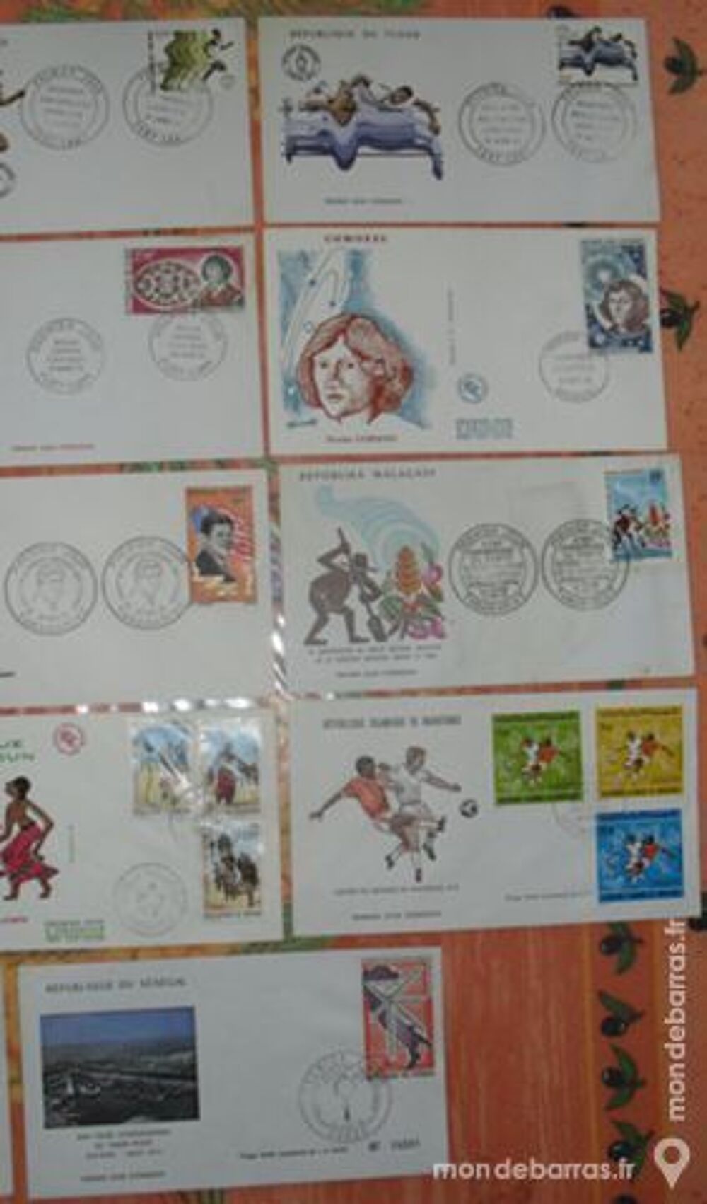 Lot de 14 Enveloppes 1er Jour d'&eacute;tats d'AFRIQUE 