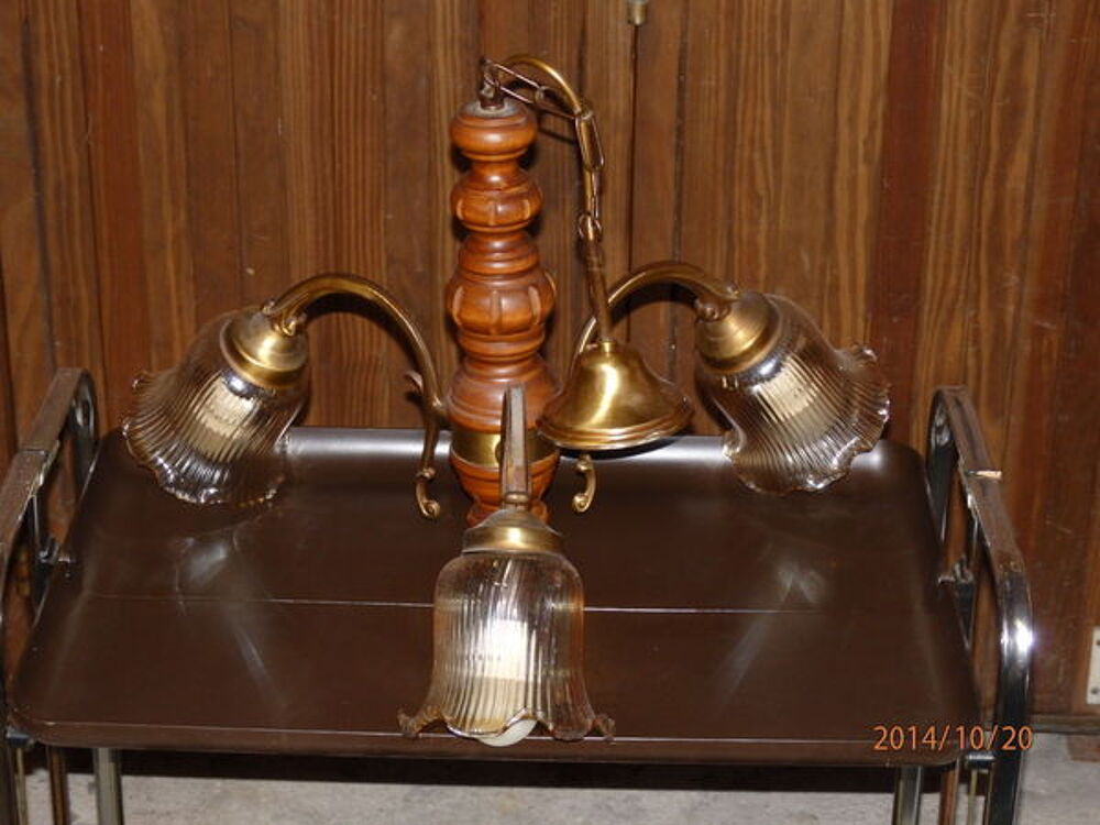 LUSTRE BOIS Décoration