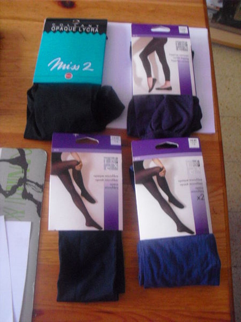 collants:/Legging OPAQUES NEUF TAILLE 1/2 LOT DE 5 Vêtements