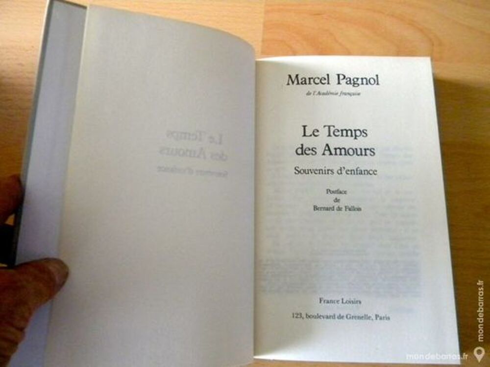 LE TEMPS DES AMOURS de Marcel Pagnol - 1978 Livres et BD