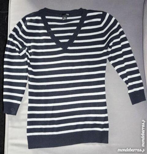 Pull ray noir et gris 8 Cagnes-sur-Mer (06)