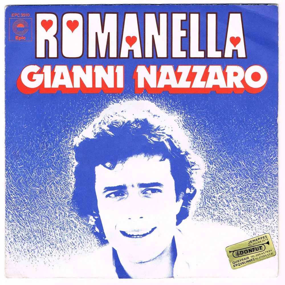 GIANNI NAZZARO - 45t - ROMANELLA - France SACEM 1975 CD et vinyles